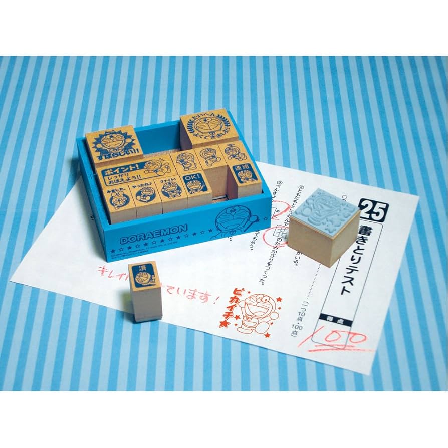 631 ドラえもん 0巻 ポストカード PSA10 非売品 ホロ加工 Amazon.com: Showa Note Doraemon Stamp Wooden Reward Stamp